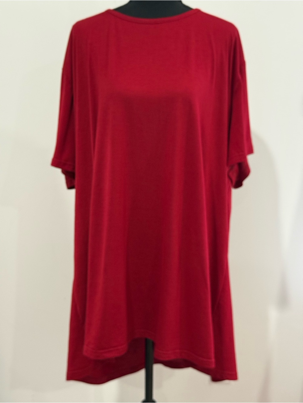 New Fantaslook 4X Classic Women's Oversized Red Tunic Top 343